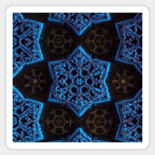 Abstract Ornamental Pattern in Dark Colors Sticker